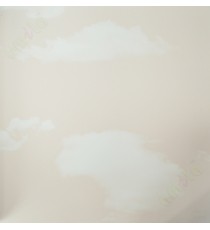 Kids beautiful beige white cloud sky home décor wallpaper