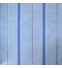 Kids blue white vertical shadow stripes home décor wallpaper
