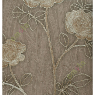 Brown silver traditional with natural look natural floral design home décor