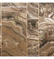 Dark brown gold grey color natural marble layer square shapes vertical and horizontal lines wallpaper