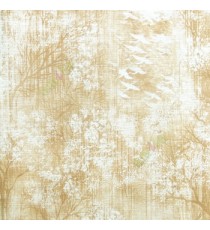 Beige cream brown color natural trees leaf branches flower beautiful forest patterns home décor wallpaper