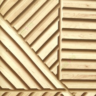 Brown cream color natural wooden horizontal lines slanting wooden craft designs 3D patterns homes décor wallpaper