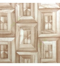 Brown beige color natural wooden carved designs vertical and horizontal lines texture rectangular 3D pattern home décor wallpaper
