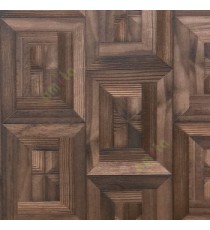 Dark chocolate brown cream color natural wooden carved designs vertical and horizontal lines texture rectangular 3D pattern home décor wallpaper