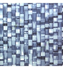 Dark blue cream grey black color abstract designs geometric squares rectangle shape 3D crystal surface home décor wallpaper