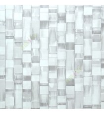 Grey cream color abstract designs geometric squares rectangle shape 3D crystal surface home décor wallpaper