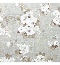 Grey brown cream color beautiful rose flower texture surface floral leaf elegant look home decor wallpaper