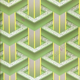 Green black color geometric pattern with Yellow vertical bold stripes silver brown texture gradients surface wallpaper