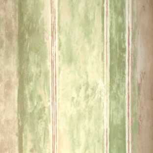 Dark green brown cream color vertical stripes textured patterns old wood plank looks Traditional wallpaper