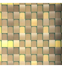 Green yellow brown color geometric pattern square box same color chess board box pattern wallpaper