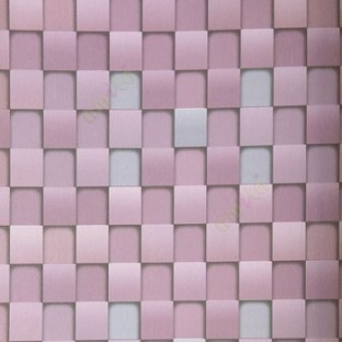 Purple cream black grey color geometric pattern square box same color chess board box pattern wallpaper
