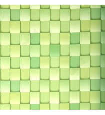 Lime green light black color geometric pattern square box same color chess board box pattern wallpaper