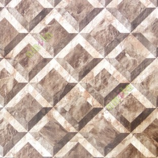 Brown beige color traditional trellis design slant bold lines carved square shapes dice size crossing lines home décor wallpaper