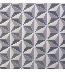 Purple brown grey silver color traditional star diamond flower carved shapes 3D look finished slant crossing lines texture surface home décor wallpaper