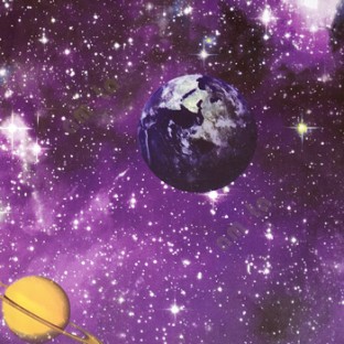 Purple yellow white green black color natural designs universe stars sun earth saturn planets kids patterns small dots texture home décor wallpaper