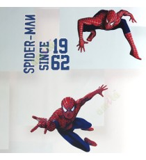 Red black grey white color spiderman since 1962 square shapes color combination texture finished background kids home décor wallpaper