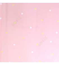 Pink yellow white color continues stars design texture finished surface kids home décor wallpaper