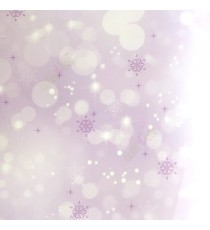 Purple white color shining stars small bright round balls matt finished surface kids pattern home décor wallpaper