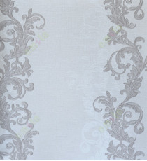 Brown grey silver vertical traditional lilac design home décor wallpaper for walls