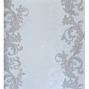 Brown grey silver vertical traditional lilac design home décor wallpaper for walls