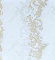 Gold white silver vertical traditional lilac design home décor wallpaper for walls