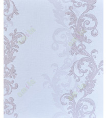 Silver grey white vertical traditional lilac design home décor wallpaper for walls