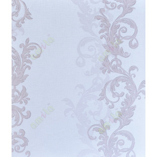 Silver grey white vertical traditional lilac design home décor wallpaper for walls