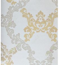 Gold brown beige color big damask design home décor wallpaper for walls
