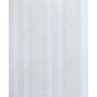 Beige silver color vertical designer stripes home décor wallpaper for walls