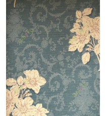 Green gold black color traditional design with flower home décor wallpaper for walls