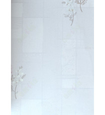 Pure white color contemporary design with beautiful flower home décor wallpaper for walls