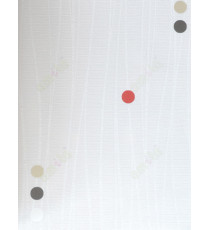 White black gold red vertical bold lines with circles home décor wallpaper for walls