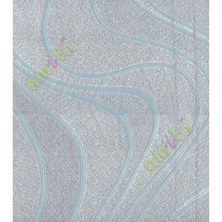 Silver blue cream colour texture with trendy lines home décor wallpaper for walls