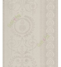 Beige gold traditional design with vertical floral line design home décor wallpaper for walls