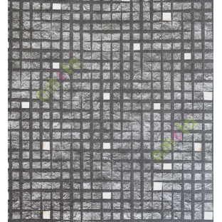 Black white yellow geometric squares stone cut piece finish home décor wallpaper for walls