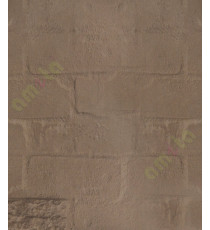 Chocolate brown natural brick design finish home décor wallpaper for walls