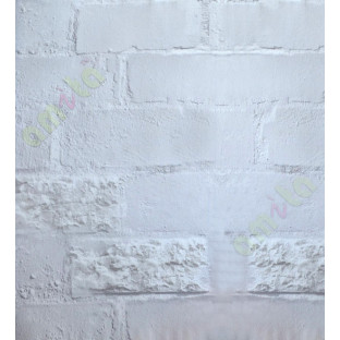 White grey natural brick design finish home décor wallpaper for walls