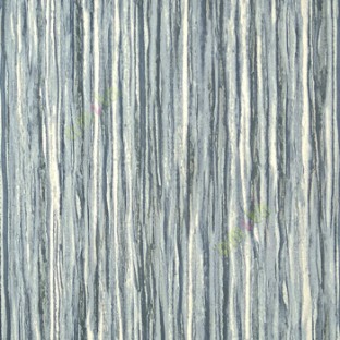 Blue cream gold color vertical texture rough stripes wooden layers 3D effect multilayer home décor wallpaper