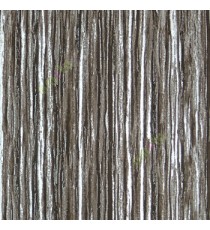 Dark black silver grey color vertical texture rough stripes wooden layers 3D effect multilayer home décor wallpaper