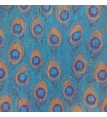 Green blue brown color peacock feather pattern looks beautiful prints in wallpaper
