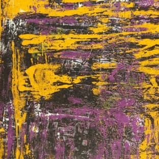 Yellow black purple color oil painting pattern wallpaper