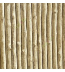 Brown black beige color vertical real wood patterns wallpaper