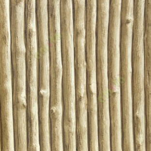Brown black beige color vertical real wood patterns wallpaper