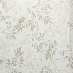 White silver color beautiful natural floral leaf twigs carved shaped long stems home décor wallpaper