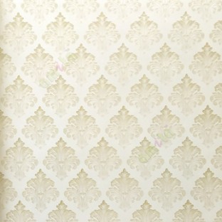 Gold white color traditional small damask pattern texture background floral  petals swirl small dots home décor wallpaper