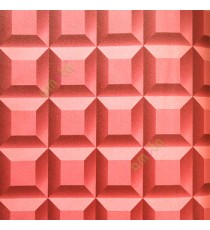 Maroon brown color geometric square rectangular hexagon 3D texture finished background sharp edges color shades home décor wallpaper