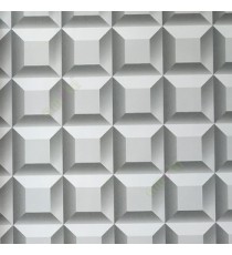 Grey white color geometric square rectangular hexagon 3D texture finished background sharp edges color shades home décor wallpaper