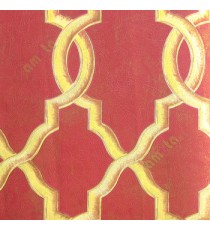 Maroon gold brown color traditional texture finished Moroccan pattern bold designs home décor wallpaper