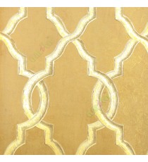 Brown grey gold beige color traditional texture finished Moroccan pattern bold designs home décor wallpaper