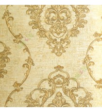 Gold green beige color traditional designs damask decorative patterns texture finished surface crossing lines horizontal texture lines home décor wallpaper